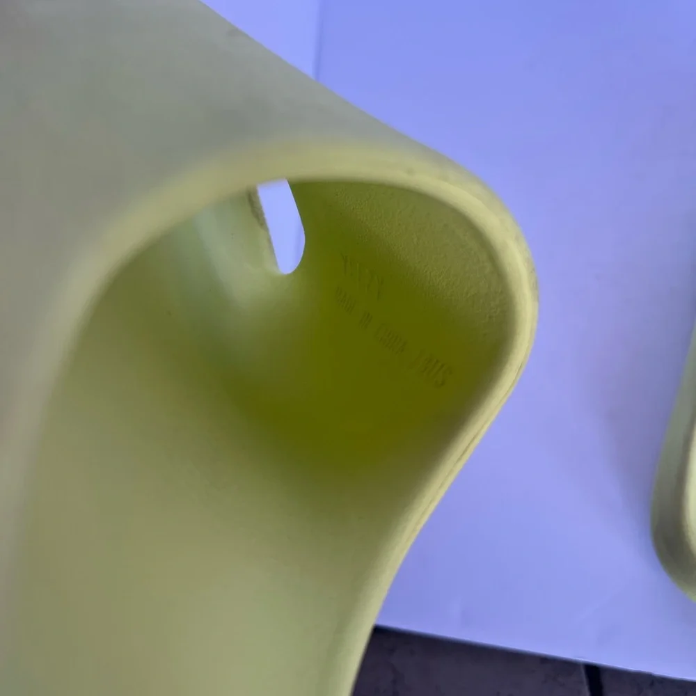 Yeezy Slides‎ in Neon Yellow